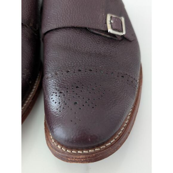 Men’s Grenson Double Monk Top Grain Leather Dress Shoes UK 8 US 9 Handmade - Picture 9 of 13